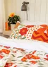 Blommigt kuddfodral "Drömmar" i ekologisk bomull (flerfärgad En storlek)