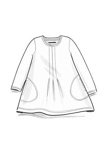 Trikåtunika i viskos/elastan - rosmarin