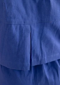 Vävd väst ”Esme” i bomull/lin - lupin