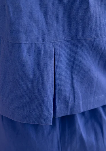 Vävd väst ”Esme” i bomull/lin - lupin