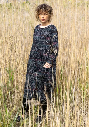 Trikåklänning "Dorinda" i ekologisk bomull/modal - svart