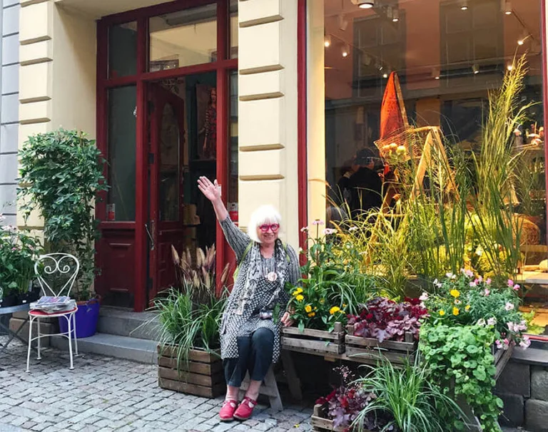 Gudrun Sjödéns butik på Stora Nygatan i Stockholm.