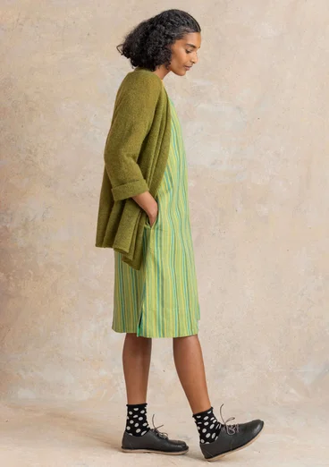 Omlottkofta i alpackamix - grönpeppar/melange