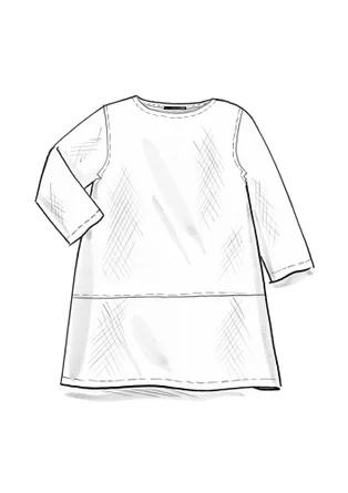 Vävd tunika ”Vendela” i ekologisk bomull - svart