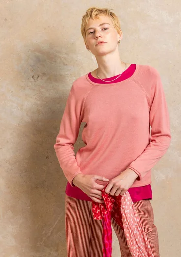 Tröja i ekologisk bomull/lyocell - körsbärsblom