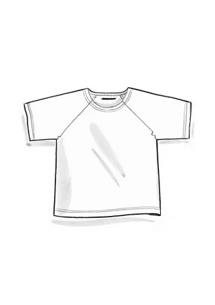 Trikåtop ”Himla” i ekologisk bomull - blå dimma