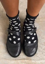 Ballerinasko i nappa - svart