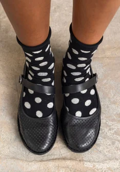 Ballerinasko i nappa - svart