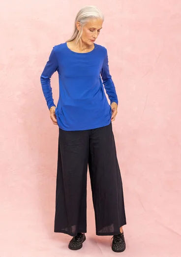 Vävd byxa i ekologisk bomull - svart