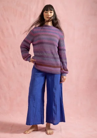 Tröja "Nebula" i ekologisk/återvunnen bomull - hyacint