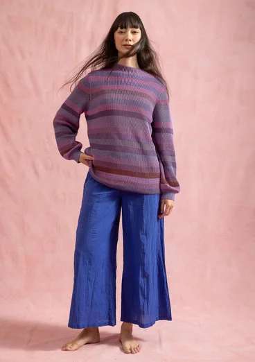 Tröja "Nebula" i ekologisk/återvunnen bomull - hyacint