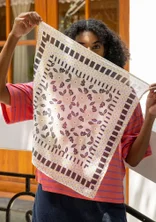 Sjal "Sophie" i ekologisk bomull - svart