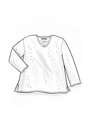 Tröja i alpackamix - teal/melange