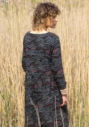 Trikåklänning "Dorinda" i ekologisk bomull/modal - svart