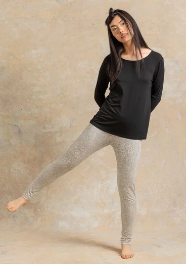 Trikåtop ”Bianca” i lyocell/elastan - svart