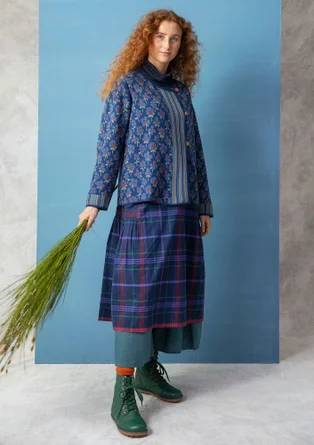 Kofta "Andes" i ekologisk/återvunnen bomull - indigo