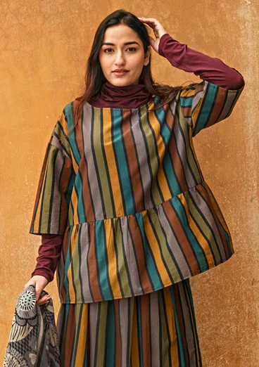 Blus "Akira" i ekologisk bomull - svart