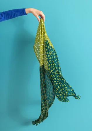 Sjal ”Sally” i ekologisk bomull - buteljgrön