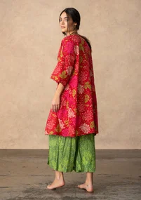 Kimono "Ayaka" i ekologisk bomull - körsbär