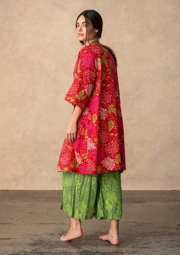 Kimono "Ayaka" i ekologisk bomull - körsbär