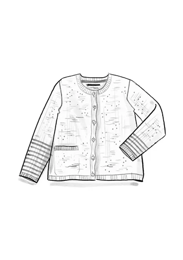 Kofta "Stripe" i alpackamix - grafit