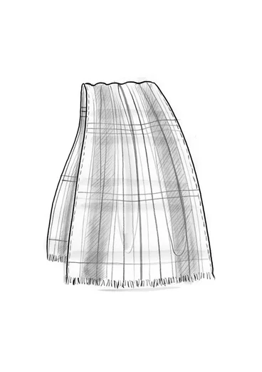 Vävd sjal "Evania" i ull - grafit