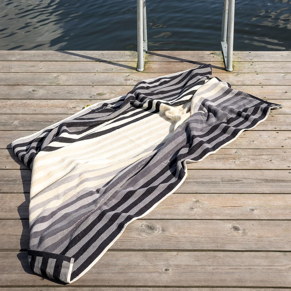 Badlakan "Sunset" i ekologisk bomull - svart