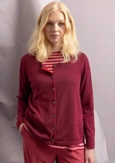 Kofta "Ina" i ekologisk bomull/lyocell - purpur