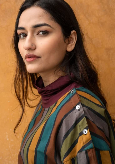 Blus "Akira" i ekologisk bomull - svart