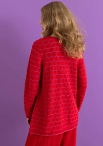 Bästiströja ”Celia” i återvunnen bomull - amaryllis/ljus cyklamen