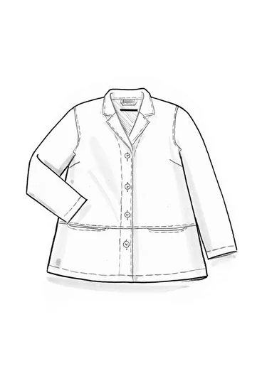 Vävd jacka ”Esme” i bomull/lin - svart