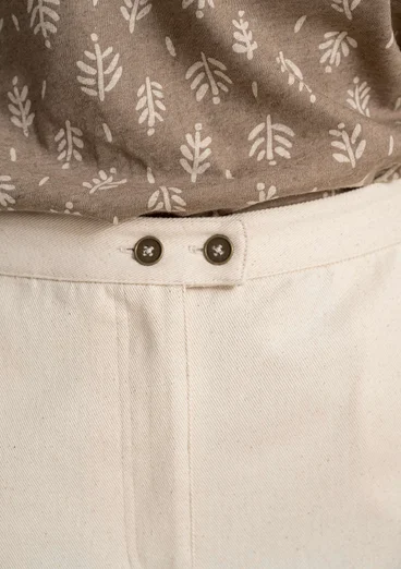 Enfärgade byxor "Tundra" i ekologisk bomull - ofärgad