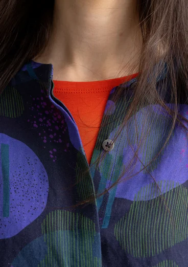 Blus "Fizz" i lin/modal - bläck