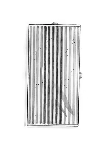 Duschhandduk "Sunset" i ekologisk bomull - koschenill