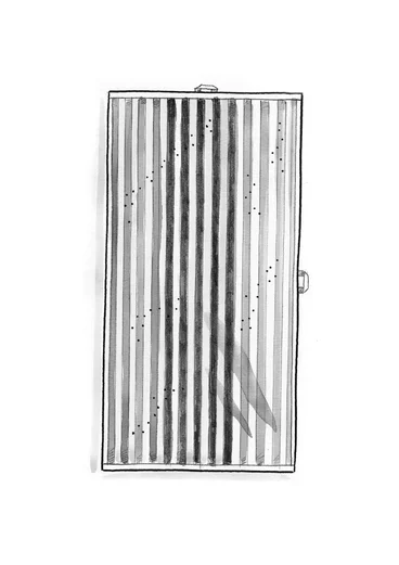 Duschhandduk "Sunset" i ekologisk bomull - koschenill