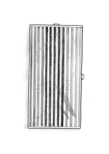 Duschhandduk "Sunset" i ekologisk bomull - koschenill