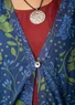Kimono "Ayaka" i ekologisk bomull (indigoblå S)