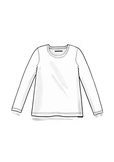 Trikåtop i ekologisk bomull - dijon