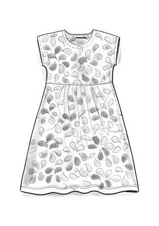 Trikåklänning "Cherie" i ekologisk bomull - flerfärgad