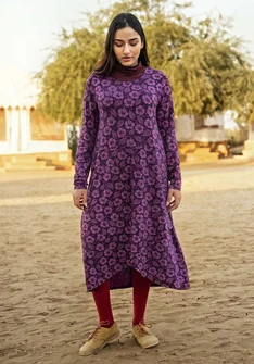 Trikåklänning "Hibiscus" i lyocell/elastan - allium