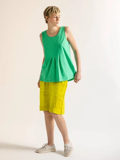 Jersey tank top in organic cotton