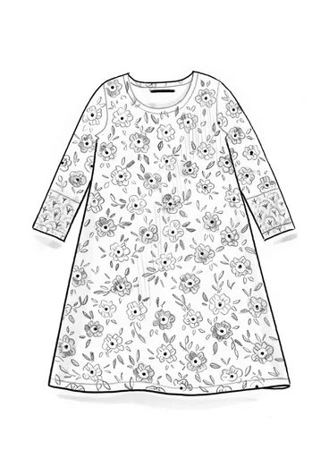 Stickad tunika "Heera" i ekologisk bomull - mango