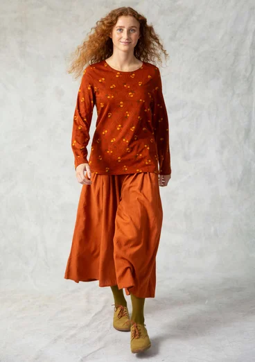 Top " Amandine" i ekologisk bomull/modal - rost