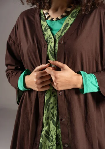 Vävd klänning "Kelly" i ekologisk bomull - mullbär