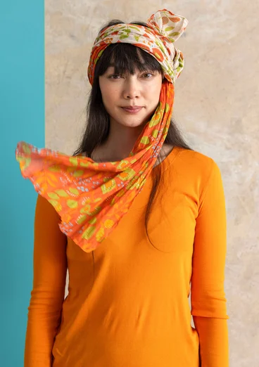 Sjal ”Sally” i ekologisk bomull - grapefrukt