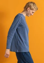 Basrandstop i ekologisk bomull - stillahavsblå/gammelblå