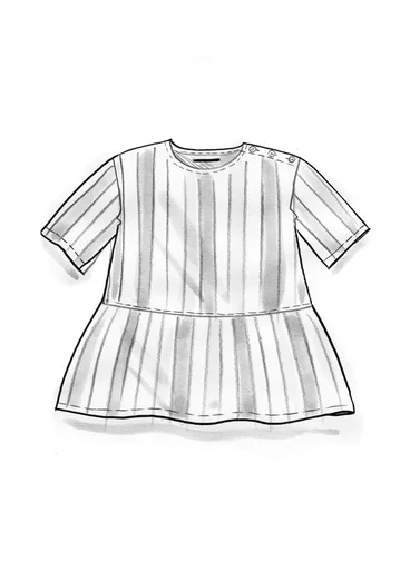 Blus "Akira" i ekologisk bomull - svart