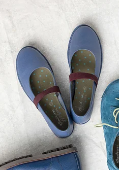 Ballerinasko i nappa - bergsblå