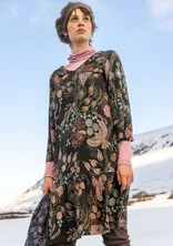 Trikåklänning "Yura" i ekologisk lyocell/elastan - svart