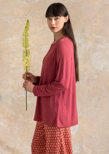 Trikåtunika i viskos/elastan - fikon